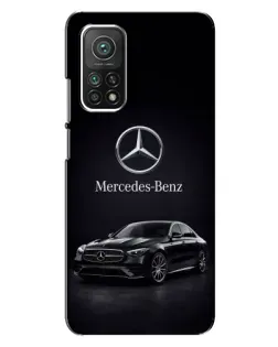Чехол для Xiaomi Mi 10T с картинкой «Mercedes — решетка радиатора»
