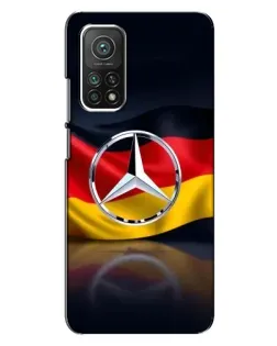 Чехол для Xiaomi Mi 10T с картинкой «Mercedes — флаг Германии»