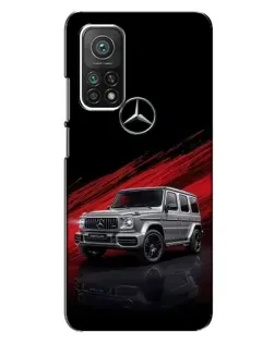 Чехол для Xiaomi Mi 10T с картинкой «Mercedes G-Class красный»