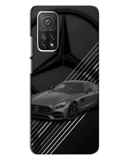 Чехол для Xiaomi Mi 10T с картинкой «Mercedes AMG — графика»