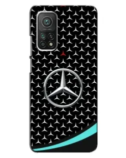 Чехол для Xiaomi Mi 10T с картинкой «Mercedes — бирюзовый акцент»
