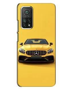 Чехол для Xiaomi Mi 10T с картинкой «Желтый Mercedes GT»