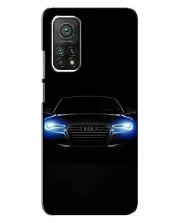Чехол для Xiaomi Mi 10T с картинкой «Audi в неоне»
