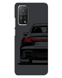 Чехол для Xiaomi Mi 10T с картинкой «Задняя часть Audi — арт»