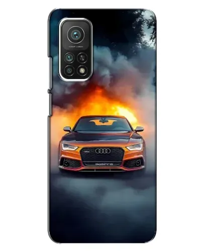 Чехол для Xiaomi Mi 10T с картинкой «Audi в огненном дыму» Чехол для Xiaomi Mi 10T с картинкой «Audi в огненном дыму»