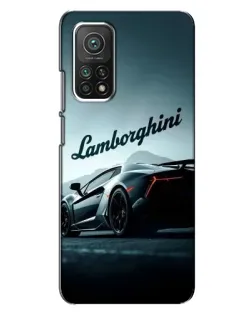 Чехол для Xiaomi Mi 10T с картинкой «Классическая надпись Lamborghini»