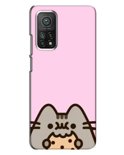 Чехол для Xiaomi Mi 10T с картинкой «Pusheen и печенье»