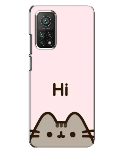Чехол для Xiaomi Mi 10T с картинкой «Пушин говорит Hi»