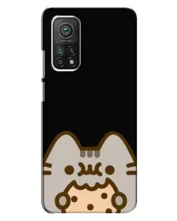 Чехол для Xiaomi Mi 10T с картинкой «Пушин на черном»