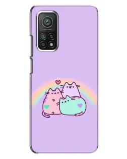 Чехол для Xiaomi Mi 10T с картинкой «Радужные Пушины»