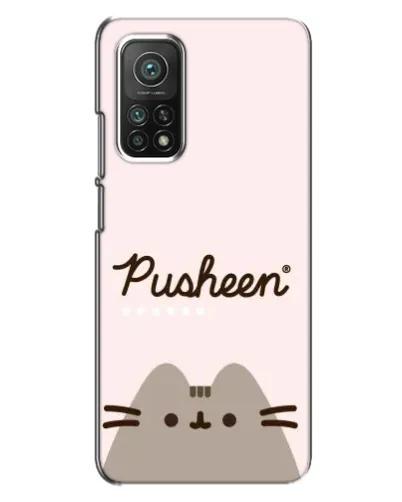 Чехол для Xiaomi Mi 10T с картинкой «Pusheen логотип»