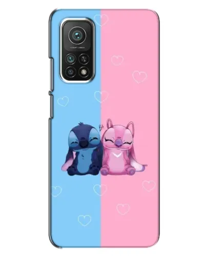 Чехол для Xiaomi Mi 10T с картинкой «Stitch и Angel Love»