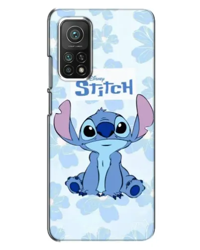 Чехол для Xiaomi Mi 10T с картинкой «Stitch среди цветов»