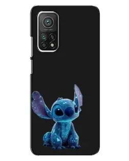 Чехол для Xiaomi Mi 10T с картинкой «Стич на черном»