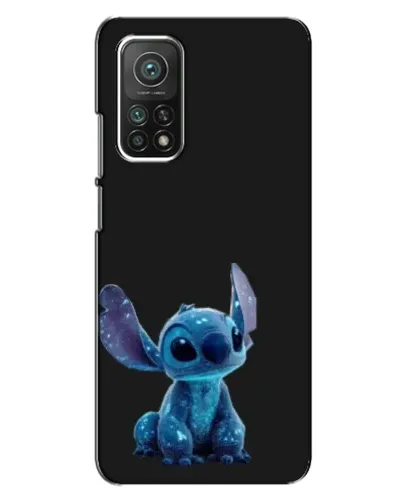Чехол для Xiaomi Mi 10T с картинкой «Стич на черном»