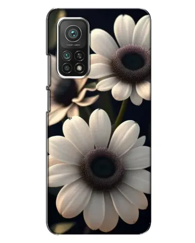 Чехол для Xiaomi Mi 10T с картинкой «Белые маргаритки макро»