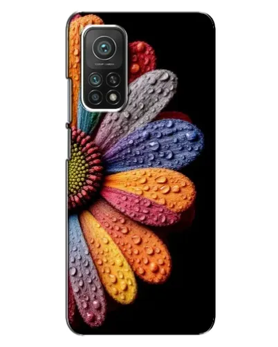 Чехол для Xiaomi Mi 10T с картинкой «Радужный цветок»