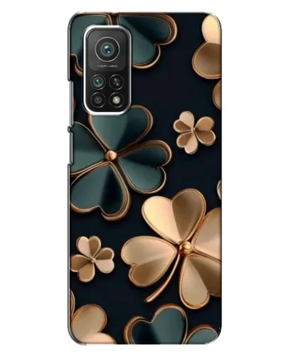 Чехол для Xiaomi Mi 10T с картинкой «Клевер в золоте»