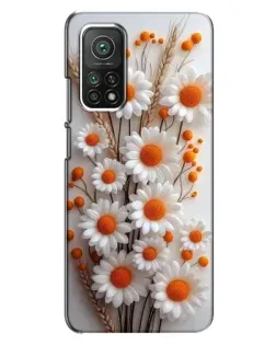 Чохол для Xiaomi Mi 10T з картинкою «Білі сухоцвіти»