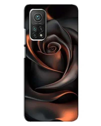 Чехол для Xiaomi Mi 10T с картинкой «Шелковая черная роза»