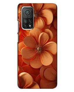 Чохол для Xiaomi Mi 10T з картинкою «Помаранчева макро квітка»
