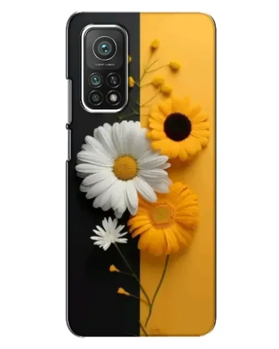 Чехол для Xiaomi Mi 10T с картинкой «Подсолнух и ромашка»