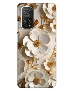 Чохол для Xiaomi Mi 10T з картинкою «Білі паперові квіти»