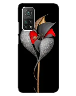 Чохол для Xiaomi Mi 10T з картинкою «Срібна фантазійна квітка»