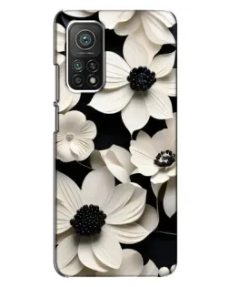 Чохол для Xiaomi Mi 10T з картинкою «Об'ємні білі квіти»