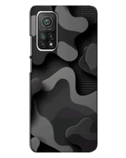 Чохол для Xiaomi Mi 10T з картинкою «Темний абстрактний камуфляж»