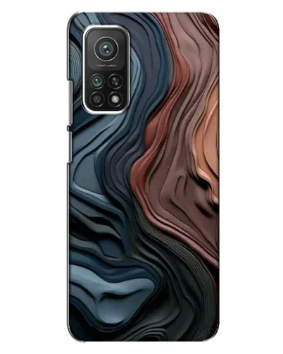 Чехол для Xiaomi Mi 10T с картинкой «Цветные волны каньона»