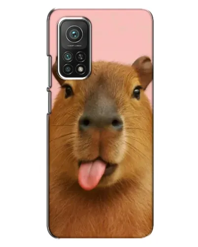 Чехол для Xiaomi Mi 10T с картинкой «Капибара с языком» Чехол для Xiaomi Mi 10T с картинкой «Капибара с языком»