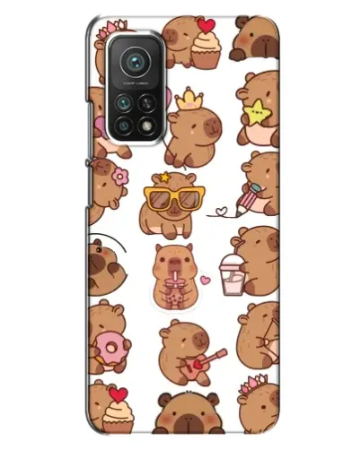 Чехол для Xiaomi Mi 10T с картинкой «Стикерпак с капибарами» Чехол для Xiaomi Mi 10T с картинкой «Стикерпак с капибарами»