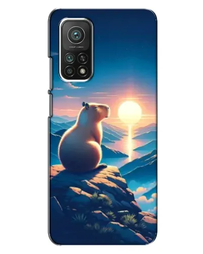 Чехол для Xiaomi Mi 10T с картинкой «Закат солнца с капибарой» Чехол для Xiaomi Mi 10T с картинкой «Закат солнца с капибарой»