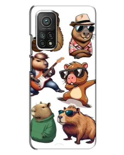 Чехол для Xiaomi Mi 10T с картинкой «Крутые капибары музыканты» Чехол для Xiaomi Mi 10T с картинкой «Крутые капибары музыканты»