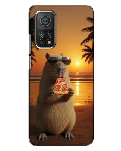Чехол для Xiaomi Mi 10T с картинкой «Капибара с пиццей» Чехол для Xiaomi Mi 10T с картинкой «Капибара с пиццей»