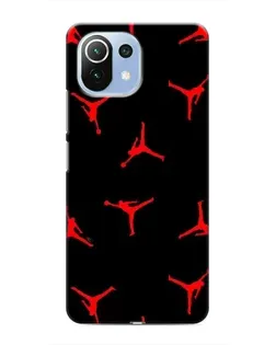 Чехол для Xiaomi Mi 11 Lite с картинкой «Jordan Red Pattern»