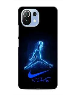 Чехол для Xiaomi Mi 11 Lite с картинкой «Jordan Neon Blue»