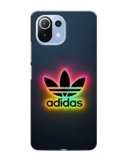 Чехол для Xiaomi Mi 11 Lite с картинкой «Неоновый Adidas»