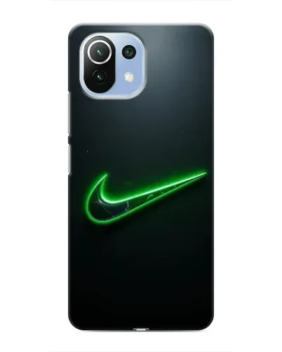 Чехол для Xiaomi Mi 11 Lite с картинкой «Неоновый контур Nike» Чехол для Xiaomi Mi 11 Lite с картинкой «Неоновый контур Nike»