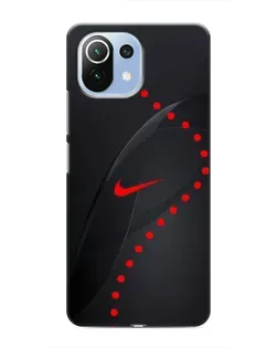 Чехол для Xiaomi Mi 11 Lite с картинкой «Абстрактный дизайн Nike»