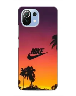 Чехол для Xiaomi Mi 11 Lite с картинкой «Nike на закате солнца»