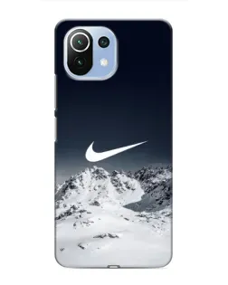 Чехол для Xiaomi Mi 11 Lite с картинкой «Nike — зимние горы»