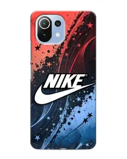 Чехол для Xiaomi Mi 11 Lite с картинкой «Градиентный принт Найк»