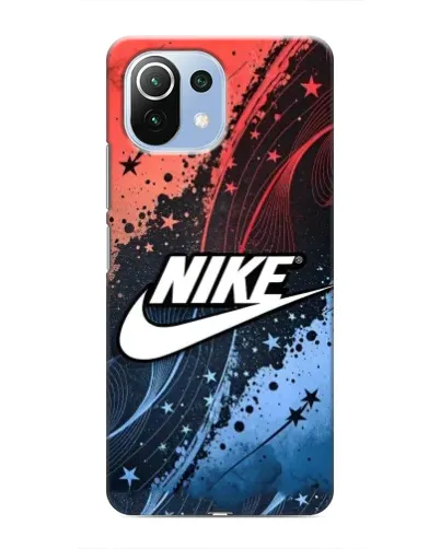 Чехол для Xiaomi Mi 11 Lite с картинкой «Градиентный принт Найк» Чехол для Xiaomi Mi 11 Lite с картинкой «Градиентный принт Найк»