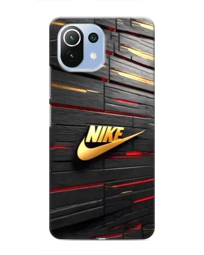 Чехол для Xiaomi Mi 11 Lite с картинкой «Золотой Nike на металле» Чехол для Xiaomi Mi 11 Lite с картинкой «Золотой Nike на металле»