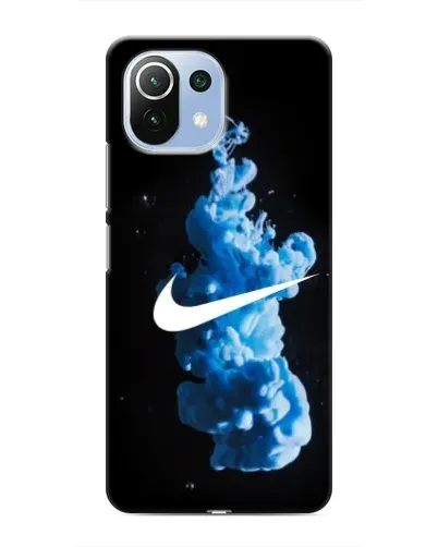 Чехол для Xiaomi Mi 11 Lite с картинкой «Nike и синий дым» Чехол для Xiaomi Mi 11 Lite с картинкой «Nike и синий дым»