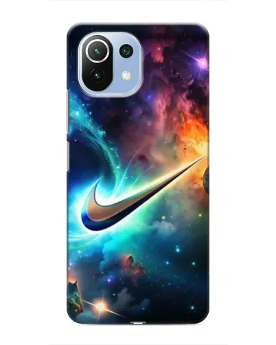 Чехол для Xiaomi Mi 11 Lite с картинкой «Космический Nike Swoosh» Чехол для Xiaomi Mi 11 Lite с картинкой «Космический Nike Swoosh»