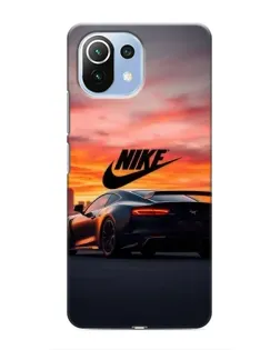 Чехол для Xiaomi Mi 11 Lite с картинкой «Nike и суперкар»