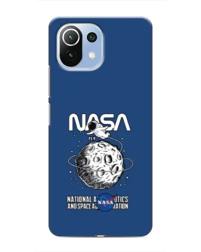 Чехол для Xiaomi Mi 11 Lite с картинкой «NASA — лунная миссия»